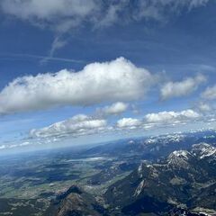 Verortung via Georeferenzierung der Kamera: Aufgenommen in der Nähe von Oberallgäu, 87, Deutschland in 3100 Meter